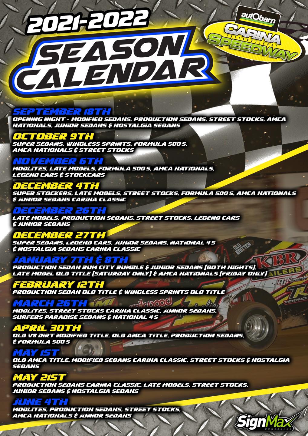 Carina International Speedway, Bundaberg Speedway Australia